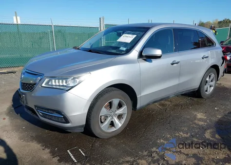 2014 Acura Mdx z USA, uszkodzony, nr VIN 5FRYD4H24EB032770